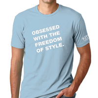 Obsessed Mens Tee - Lt. Blue